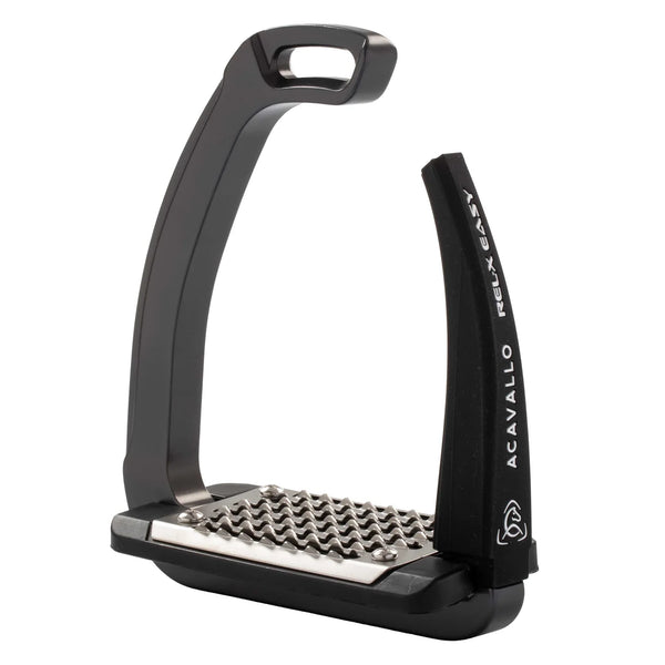 ACAVALLO REL-X EASY BLACK STIRRUP