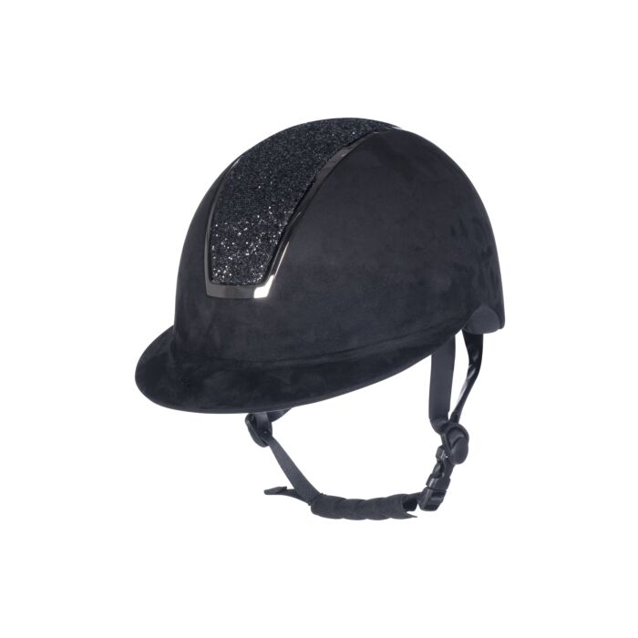 HKM EQUESTRIAN HELMET SPARKLE VELOURS BLACK