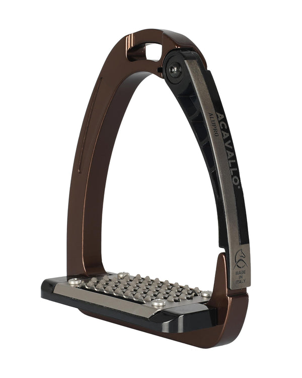 ACAVALLO ARENA ALUPRO BROWN STIRRUP TITANIUM