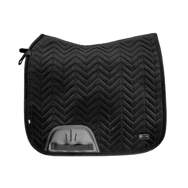 KINGSLAND KLVIGGA VELVET DRESSAGE SADDLEPAD BLACK