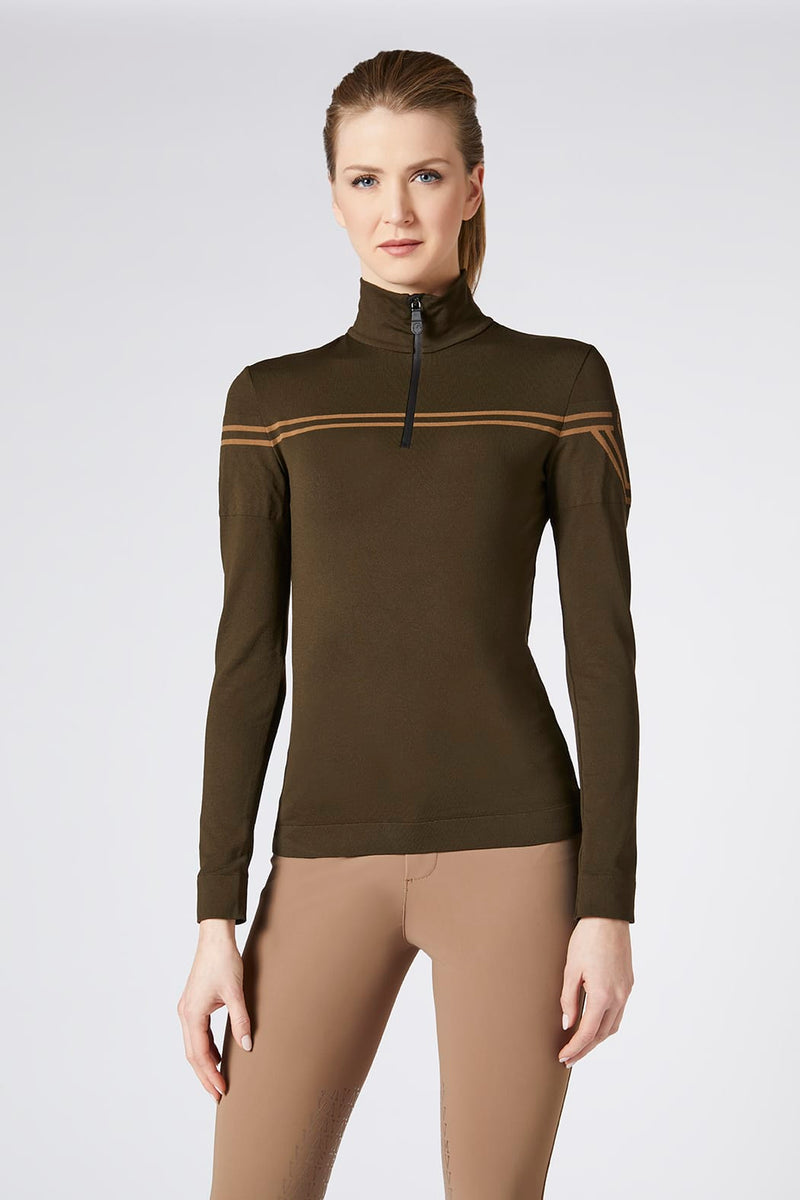 VESTRUM ISELLE TRAINING TOP BROWN