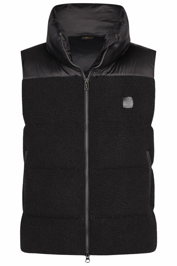 ESKADRON QUILT-WAISTCOAT TEDDY WAIST COAT BLACK