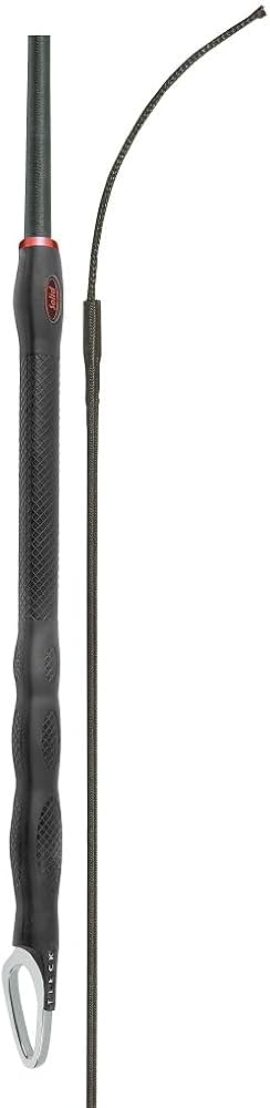 FLECK WHIP DRESSAGE TRIPLE SOLID BLACK 120 cm