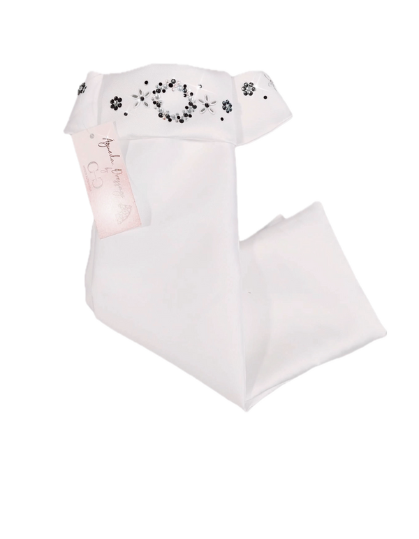 ANCCOR EQUESTRIAN PLASTRON WHITE DARK QUEEN