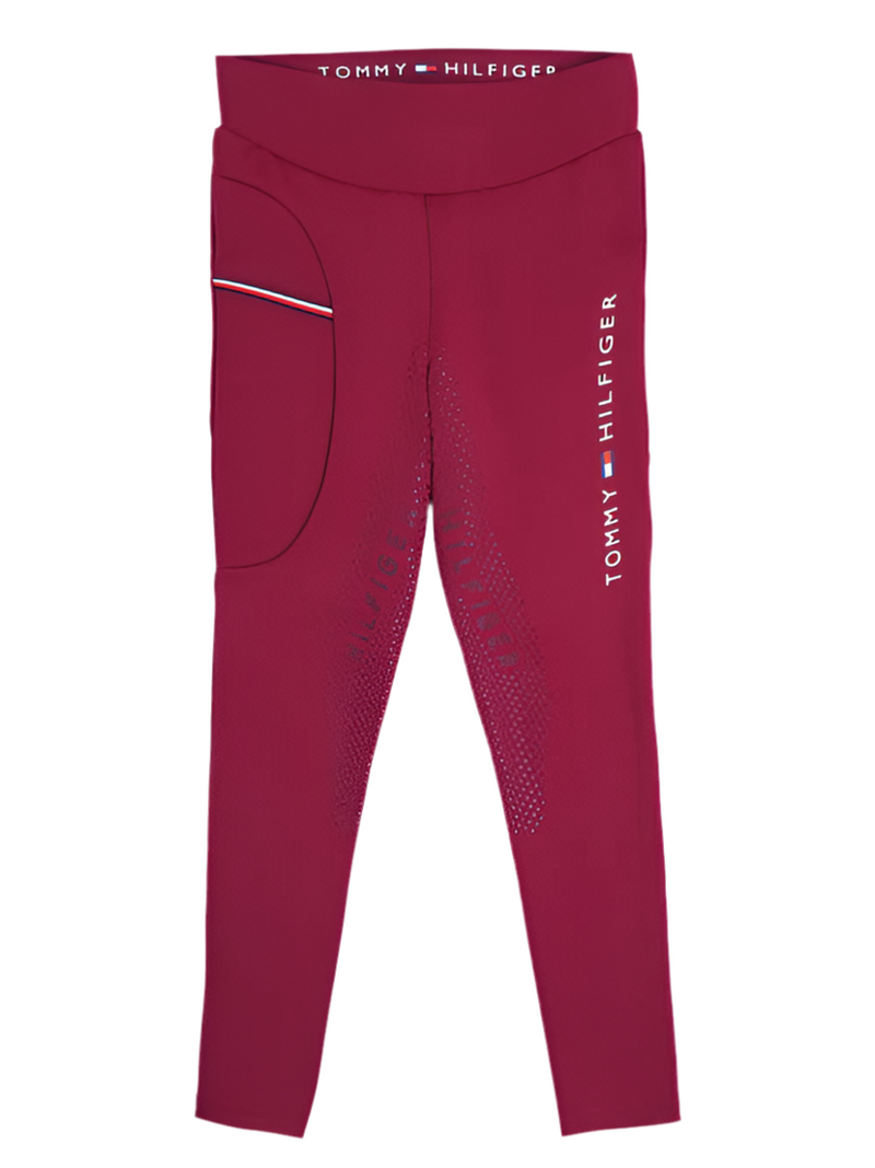 TOMMY HILFIGER ELMIRA WINTER LEGGINGS FULL GRIP ROUGE