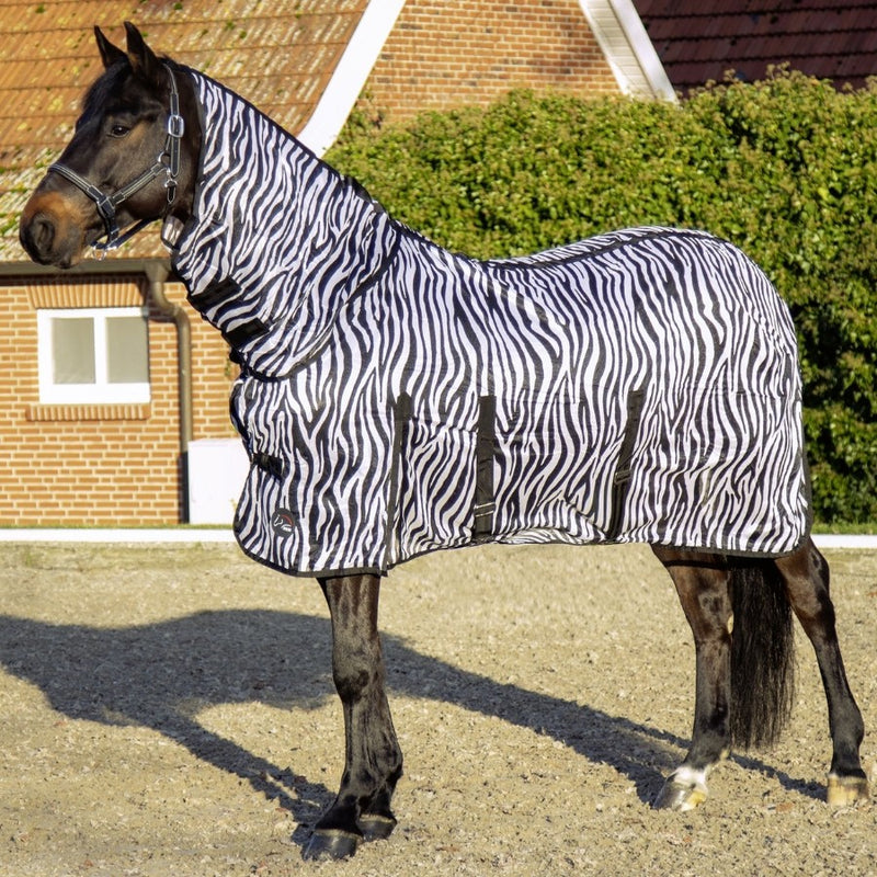 HKM FLY RUG ZEBRA WHIT NECK