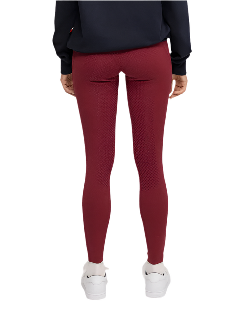 TOMMY HILFIGER ELMIRA WINTER LEGGINGS FULL GRIP ROUGE