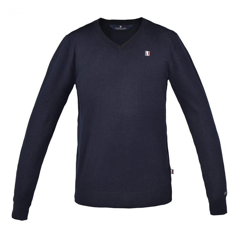 KINGSLAND CLASSIC KNITTED PULLOVER V-NECK NAVY MAN