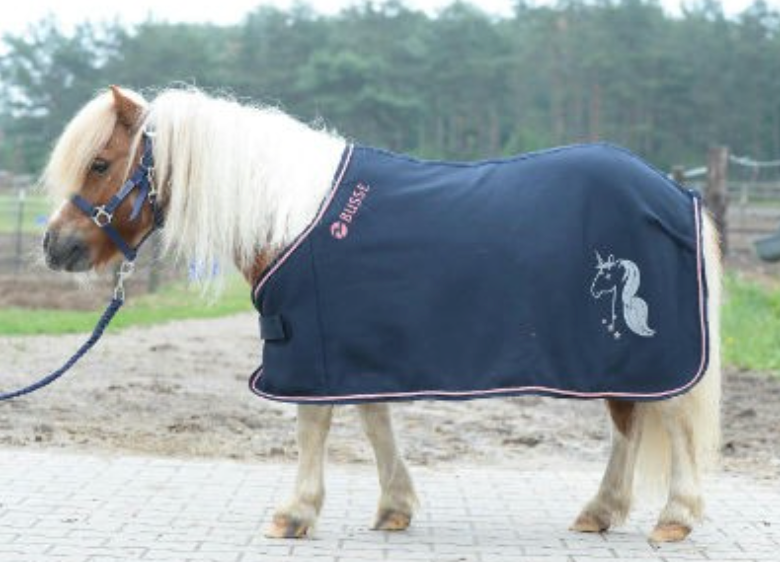 BUSSE FLEECE RUG NAVY