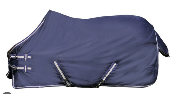 HKM FLEECE TURNOUT RUG WITH FLEECE LINING DEEP BLUE