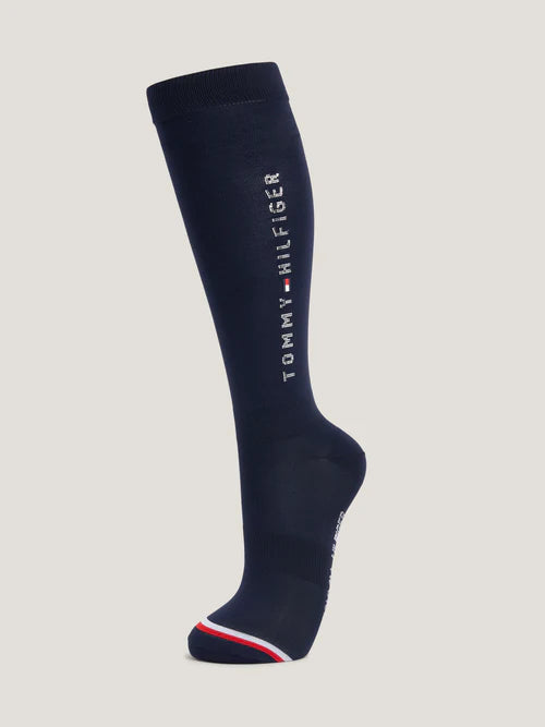 TOMMY HILFIGER LISBON WINTER STUDDED RIDING SOCKS DESRT SKY (1X)