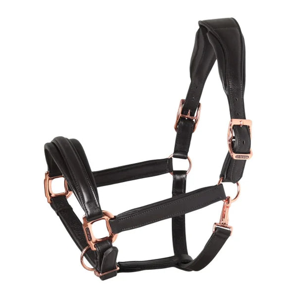 SD DESIGN SUPER SOFT HALTER BLACK/ROSE GOLD