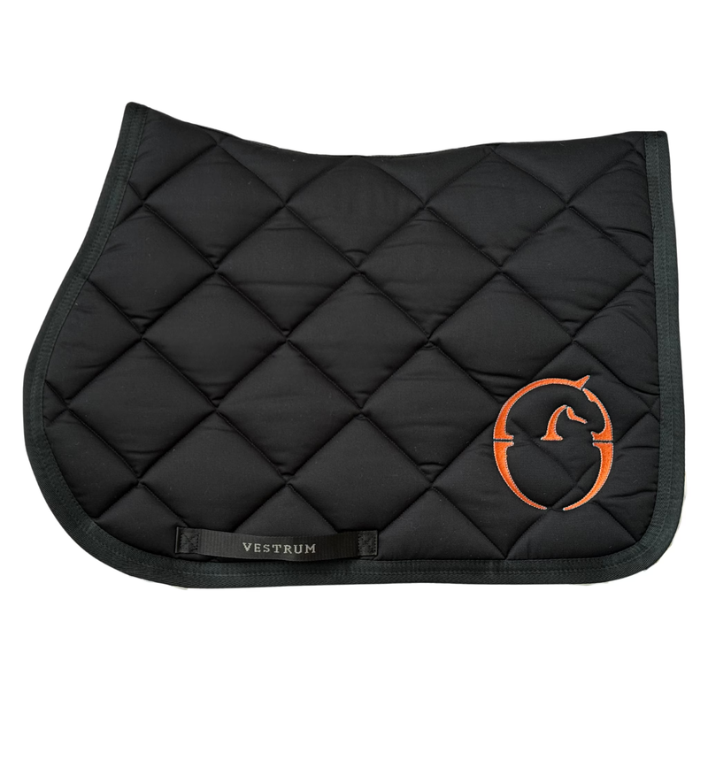 VESTRUM BONN SADDLE PAD BLACK/ORANGE