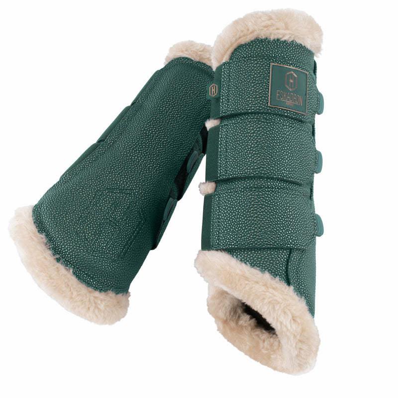 ESKADRON STINGRAY FAUXFUR TENDON BOOTS VINTAGE GREEN